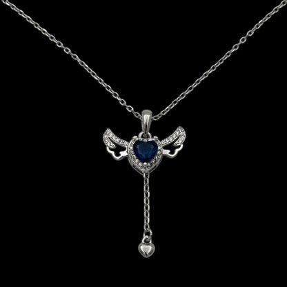 Lantisor Angel Wings Blue Argint