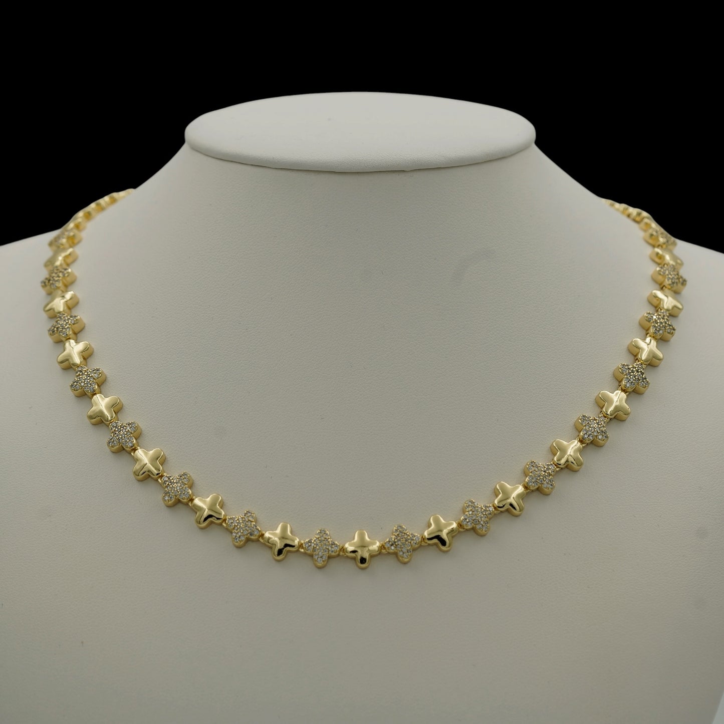 Colier Trifoi Signature Placat cu Aur 18K