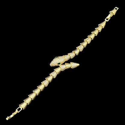 Brățară Snake Placată cu Aur 18K