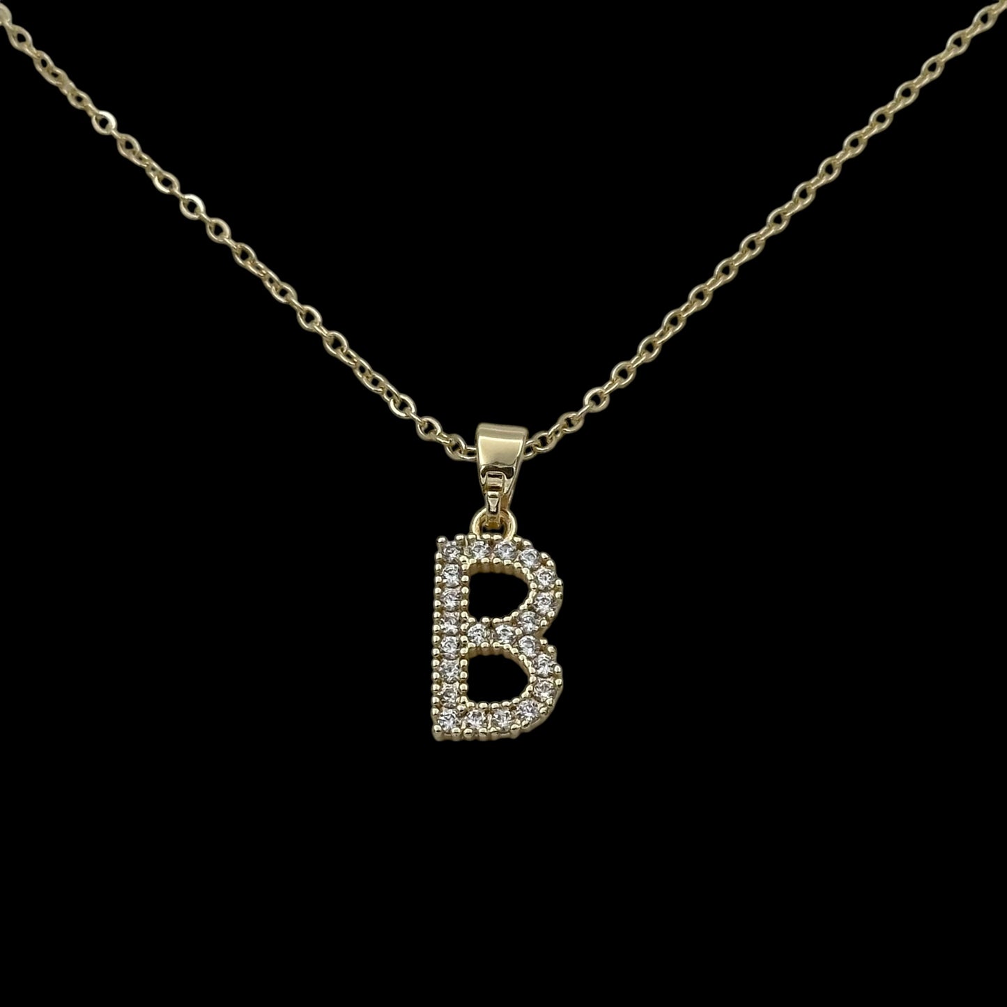 Lănțișor cu Inițială Placat cu Aur 18K