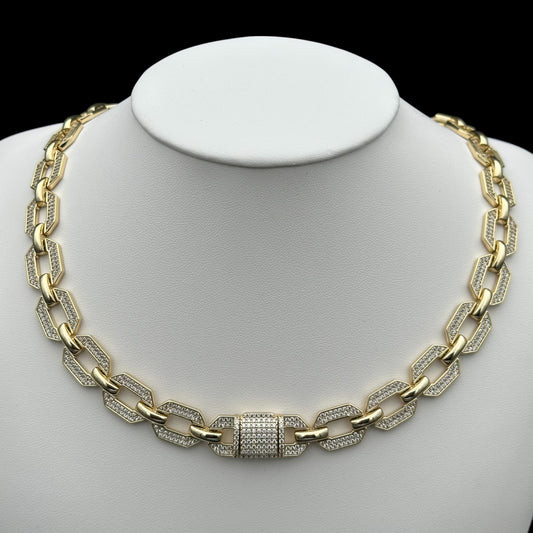 Colier Cuban Los Santos Placat cu Aur 18K