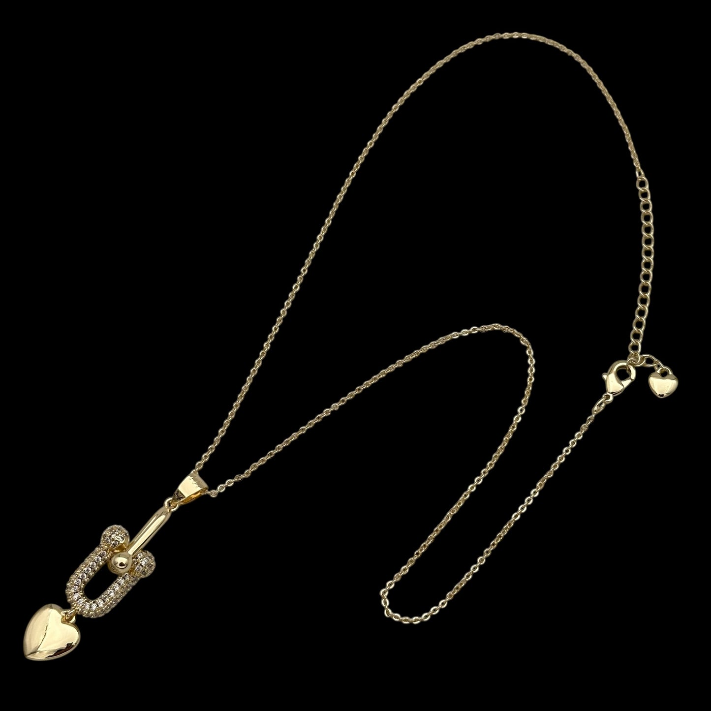 Lantisor Legacy Heart Placat cu Aur 18K