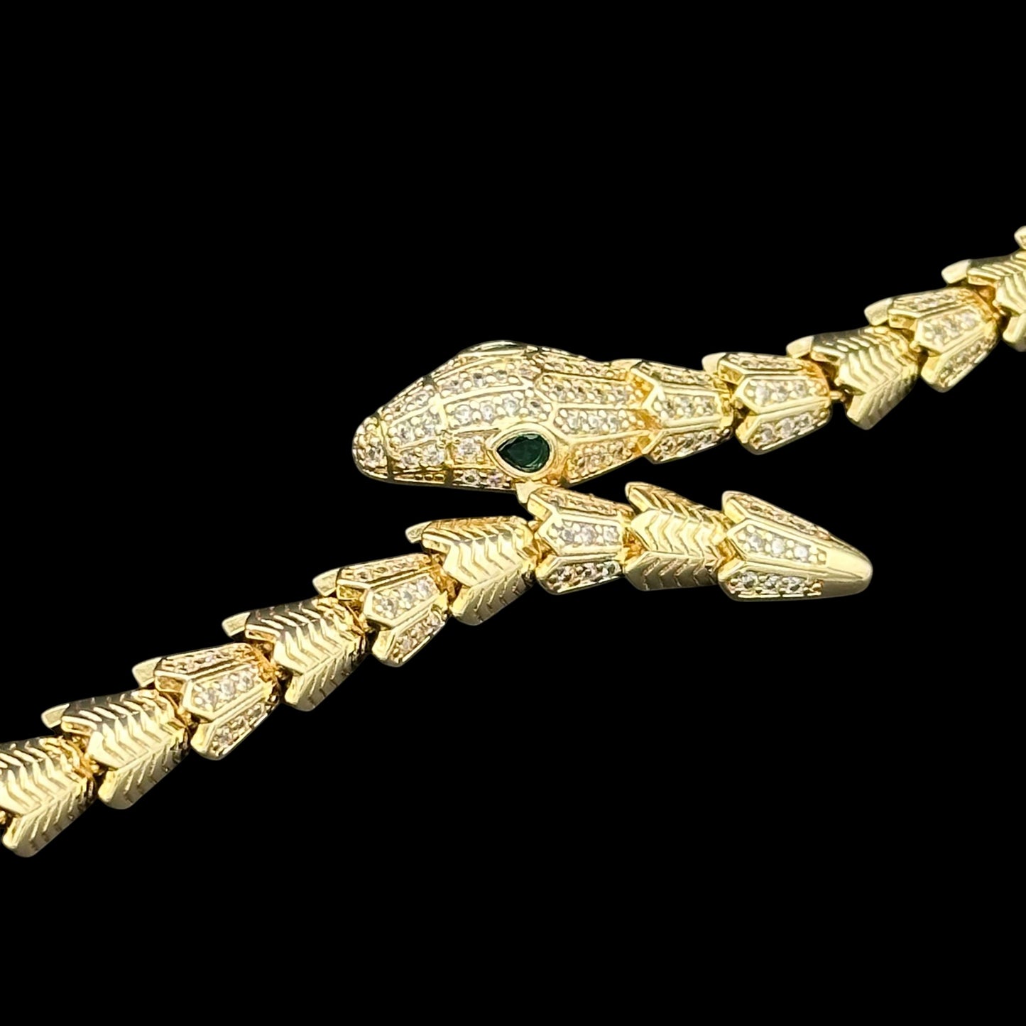 Brățară Snake Placată cu Aur 18K