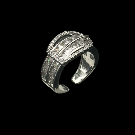 Inel reglabil Buckle Silver