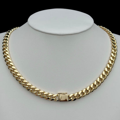 Colier Cuban 8mm Placat cu Aur 18K