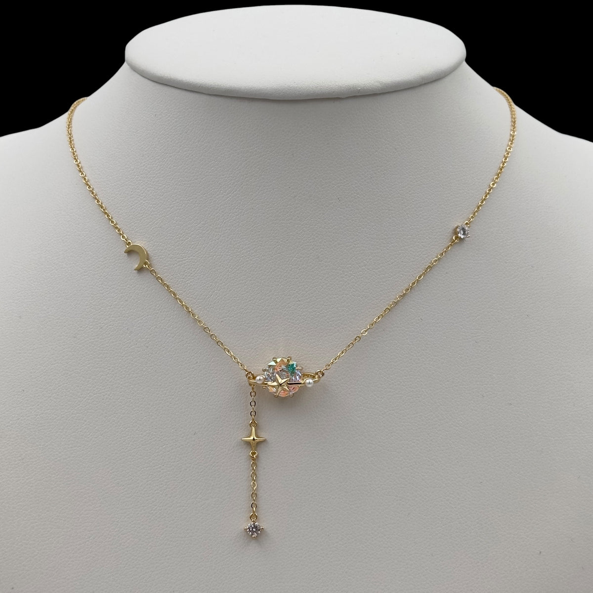 Lantisor Universe Placat cu Aur 18K