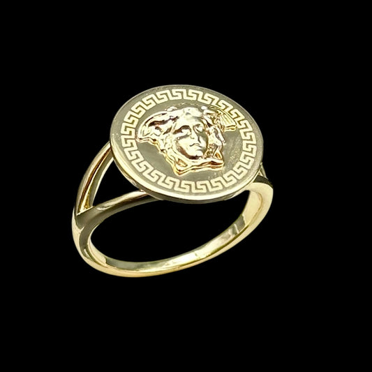 Inel Medusa Placat cu Aur 18K