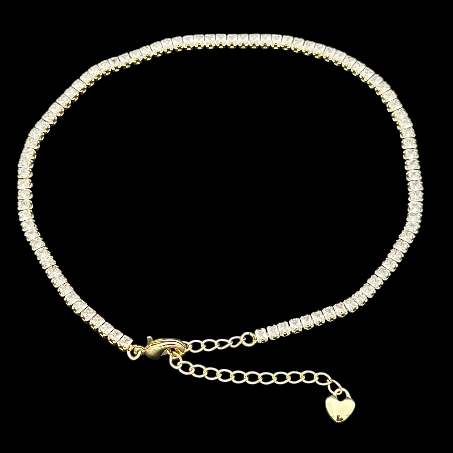 Brățară de picior Tennis Placată cu Aur 18K