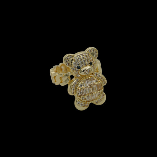Inel Teddy Bear Placat cu Aur 18K