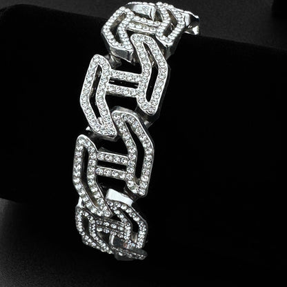 Brățară Cuban Havana Silver