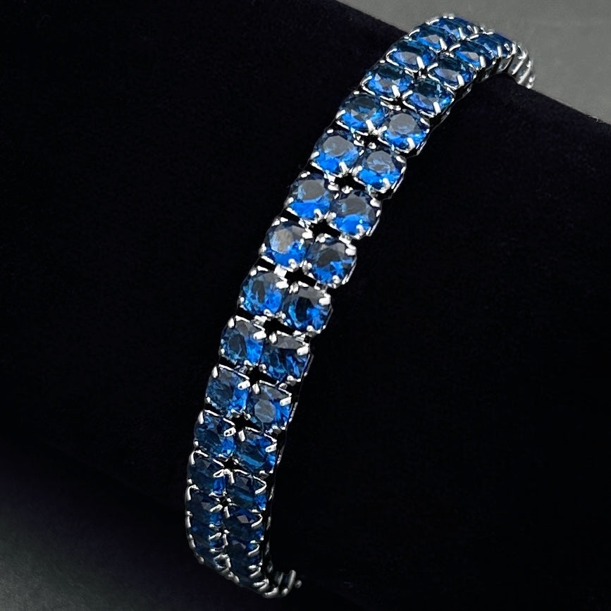 Brățară Tennis Double Blue