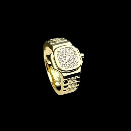 Inel Watch Placat cu Aur 18K