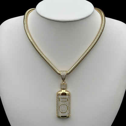 Pandantiv Balkan Bottle Placat cu Aur 18K