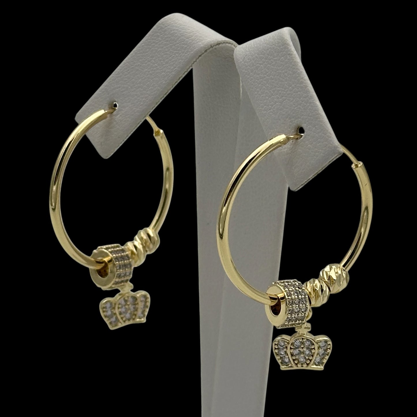 Cercei Charmify Queen Placați cu Aur 18K