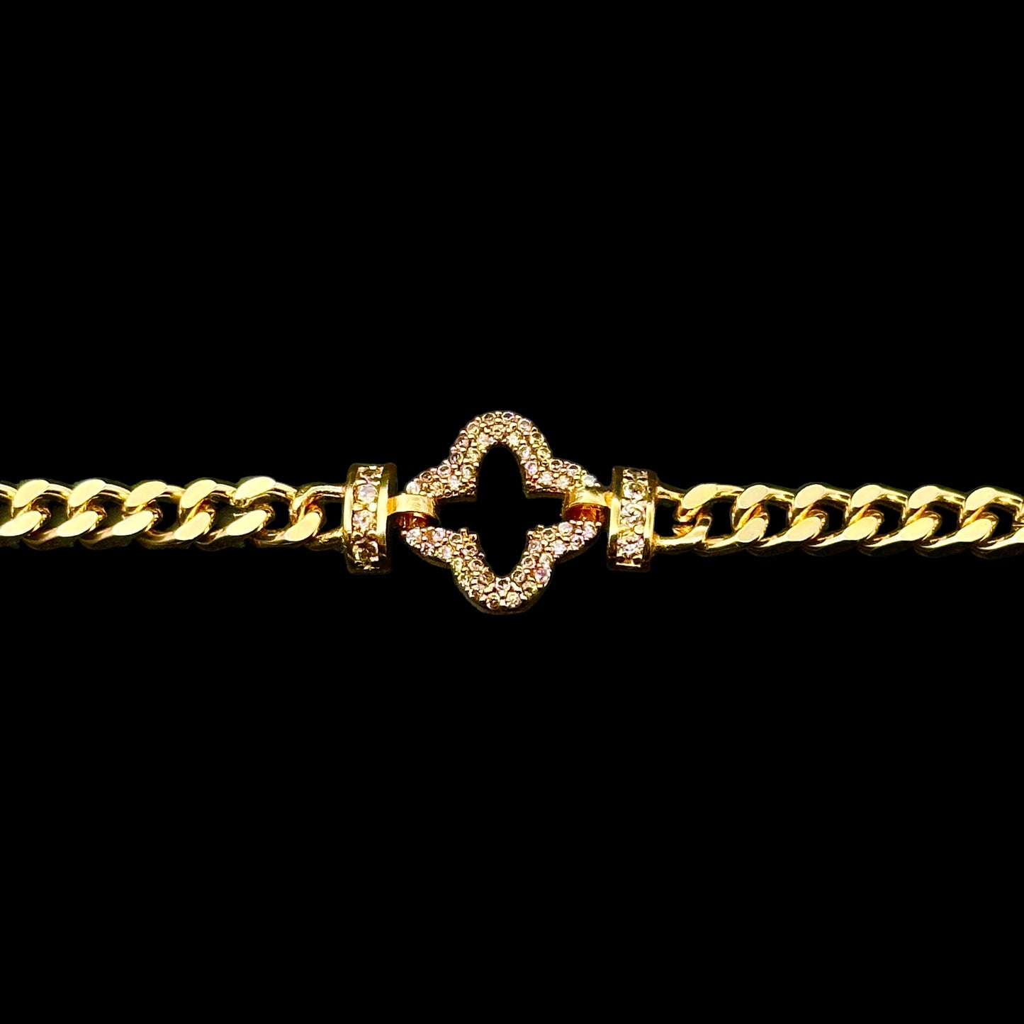 Brățară Trifoi Deluxe Gold INOX