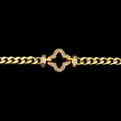 Brățară Trifoi Deluxe Gold INOX