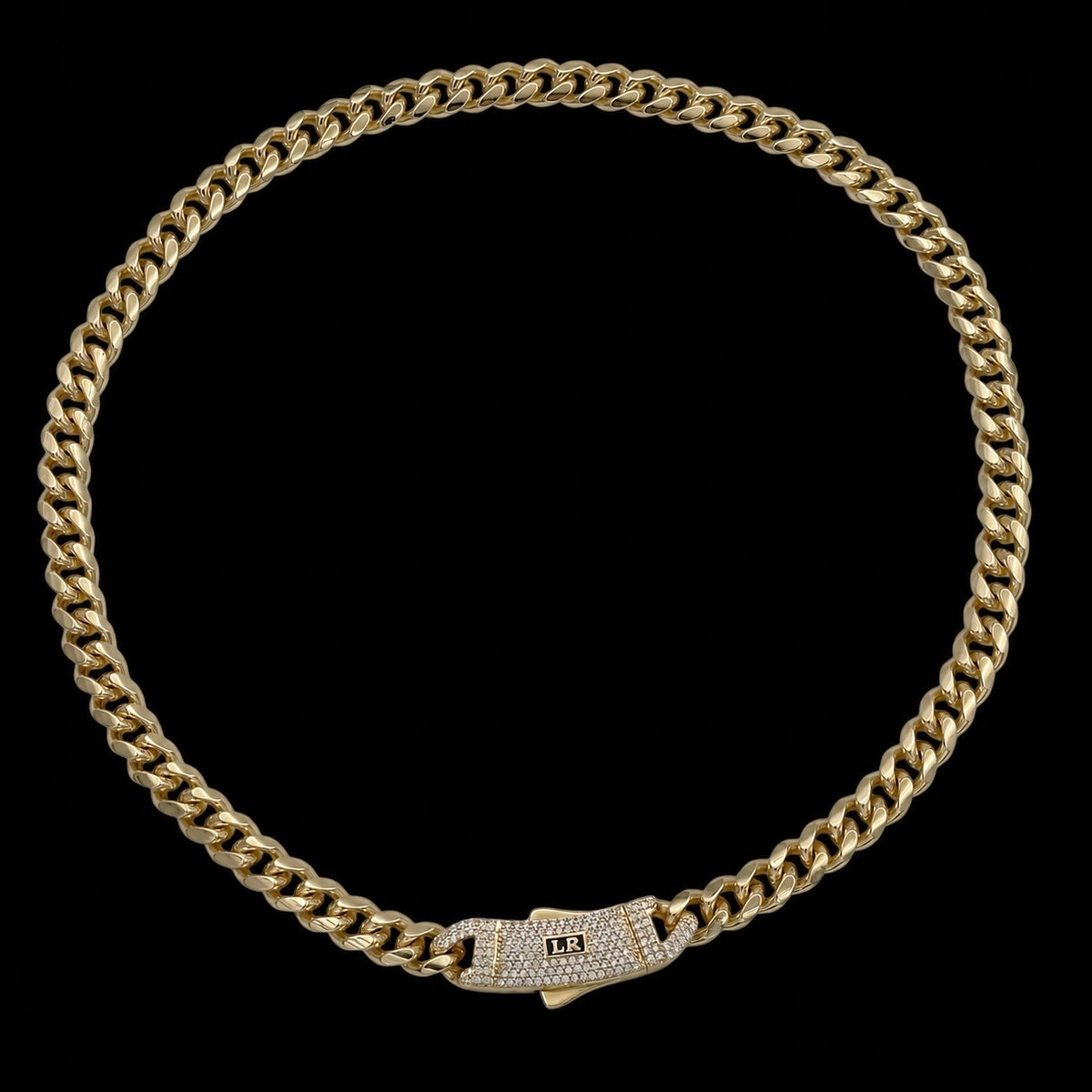 Colier Cuban Ladryn Placat cu Aur 18K
