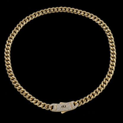 Colier Cuban Ladryn Placat cu Aur 18K