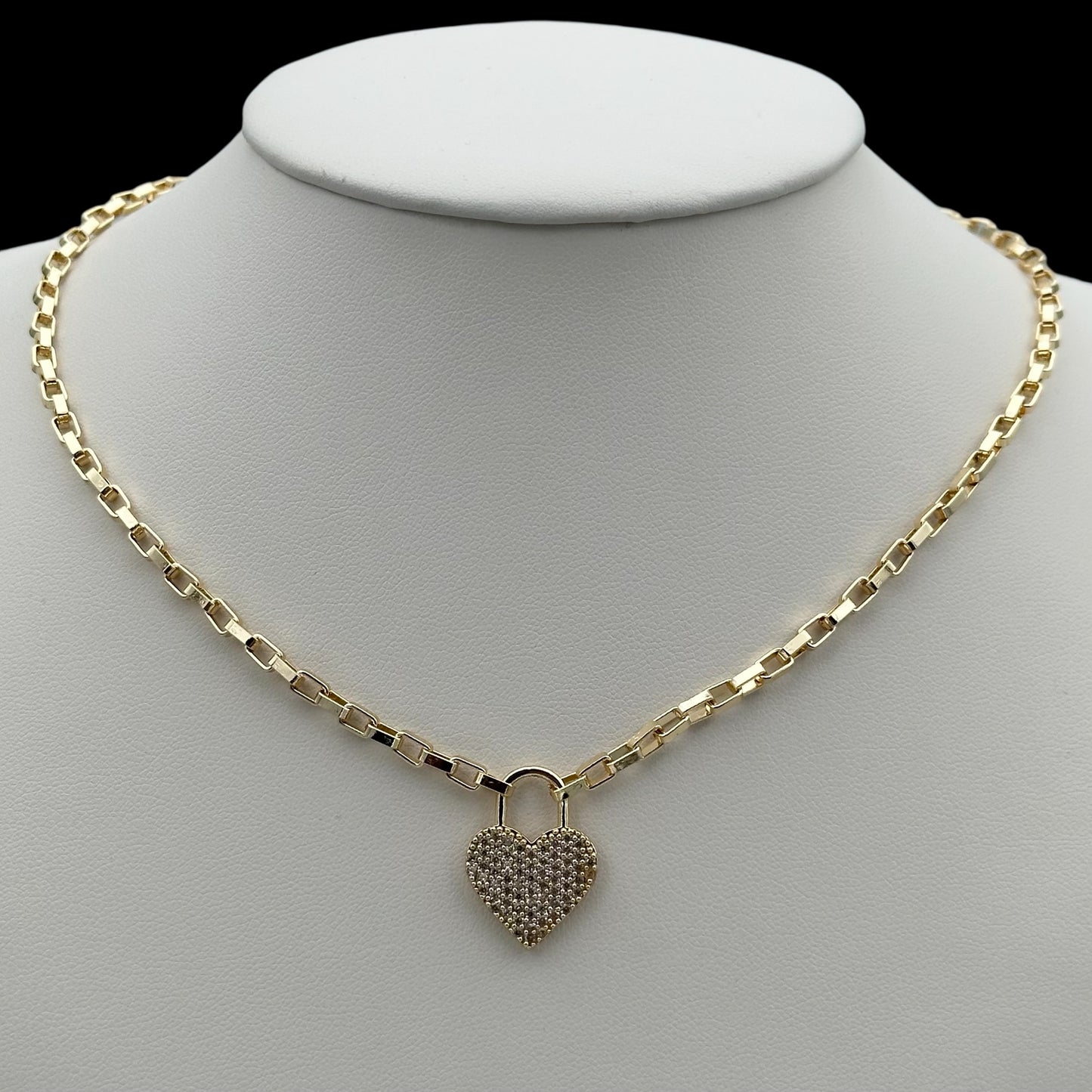 Colier Heart Placat cu Aur 18K