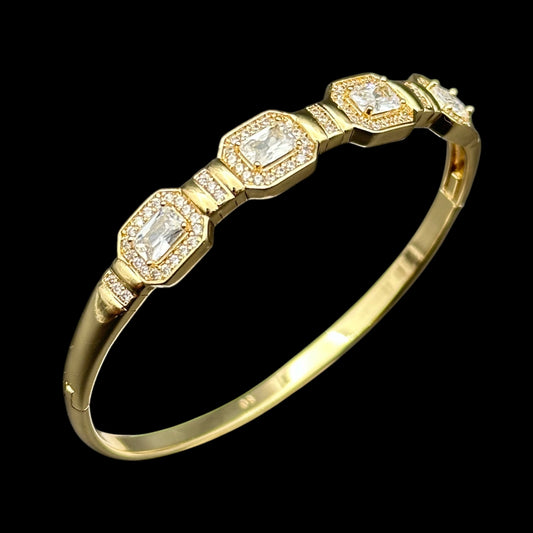 Brățară Fixă Diamond Placată cu Aur 18K