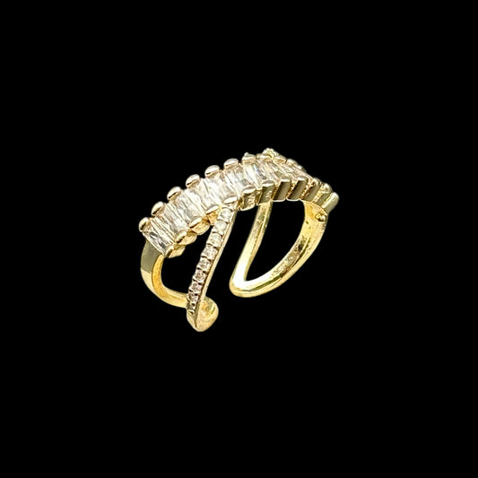 Inel reglabil Startlight Placat cu Aur 18K