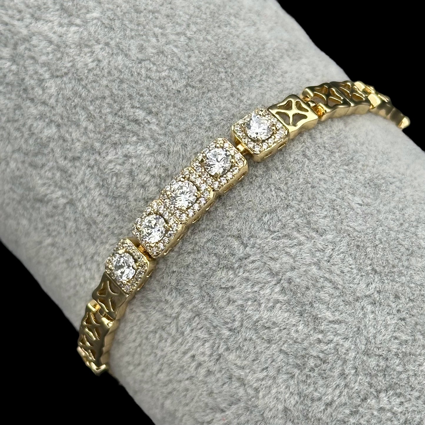 Brățară Tennis Exclusive Placată cu Aur 18K
