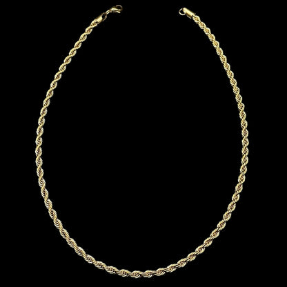 Colier Rope 4MM Gold INOX