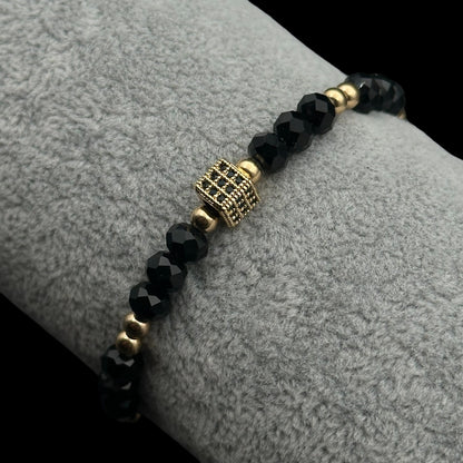 Brățară reglabilă Cube Black