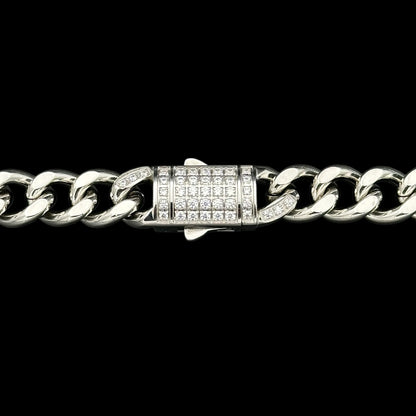 Brățară Cuban Clear 10mm INOX