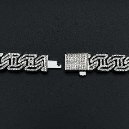 Brățară Cuban Havana Silver