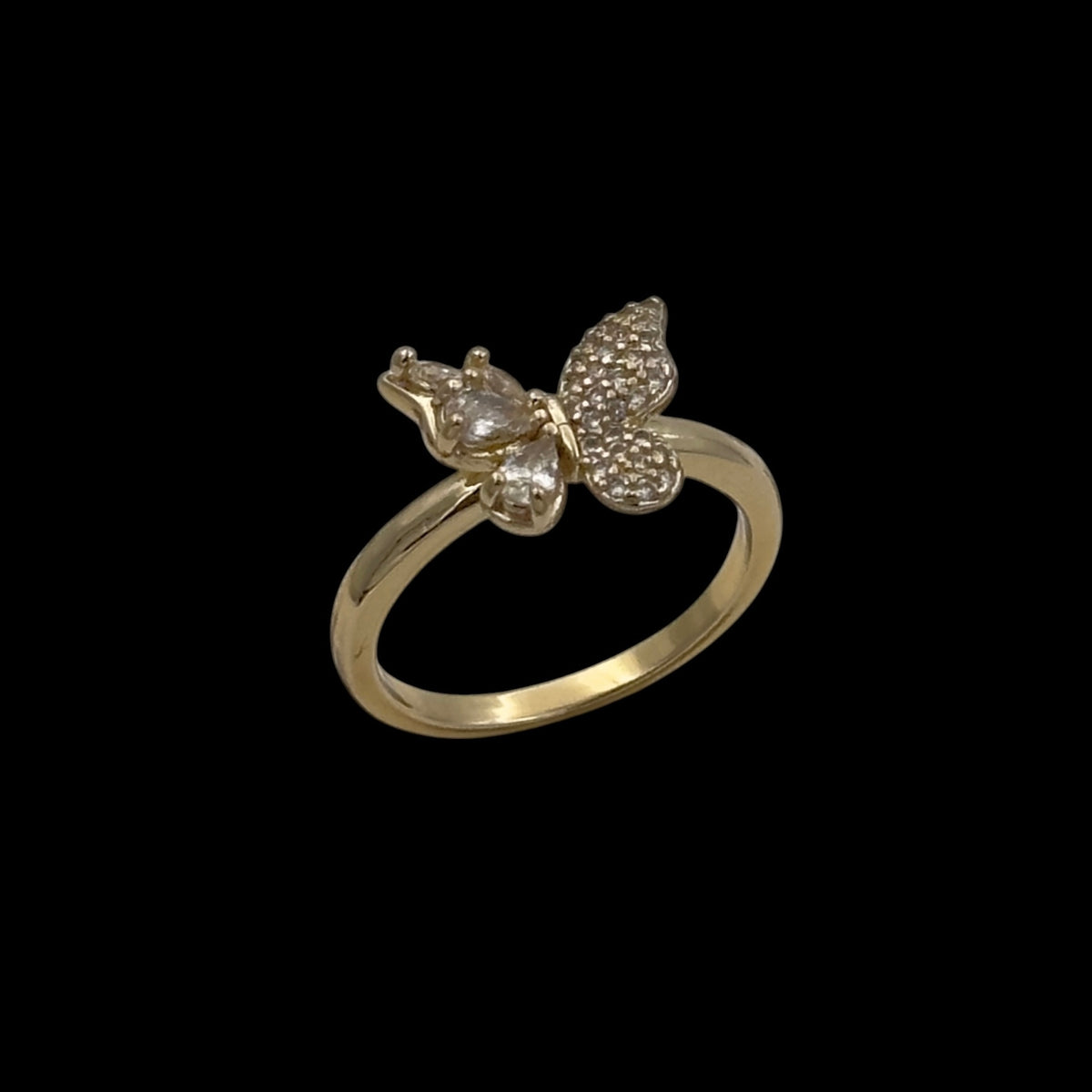 Inel Butterfly Placat cu Aur 18K