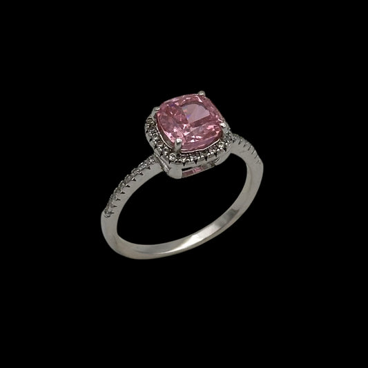 Inel Diamond Pink Argint
