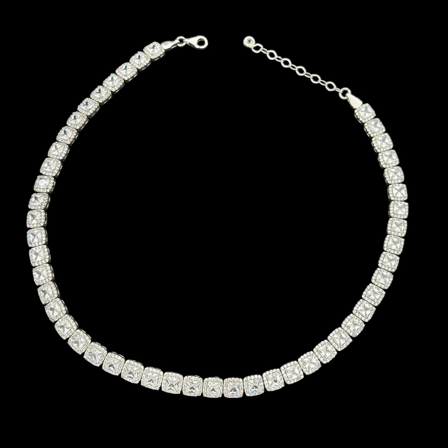 Colier Tennis Diamond Argint