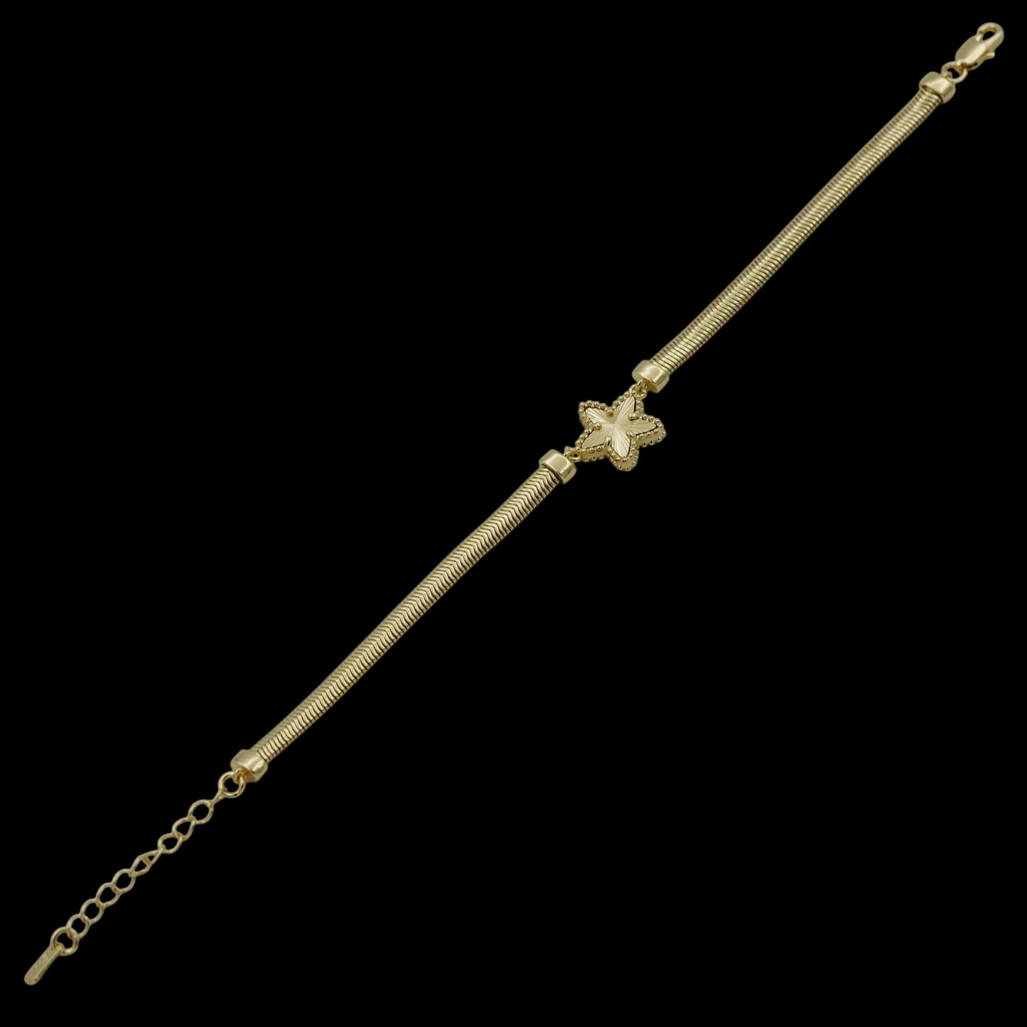 Bratara Snake Star Placata cu Aur 18K