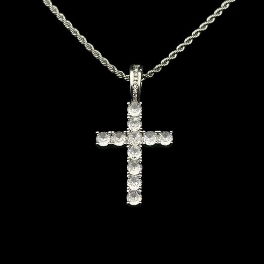 Colier Cross Silver