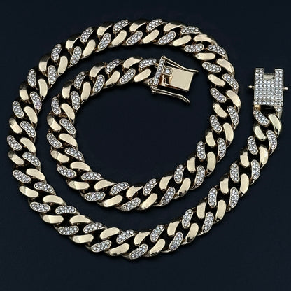 Colier Cuban Improved Gold