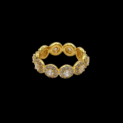 Inel Tennis Angely Placat cu Aur 18K