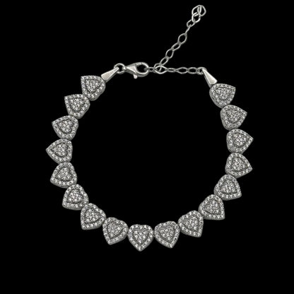 Bratara Tennis Affection Argint