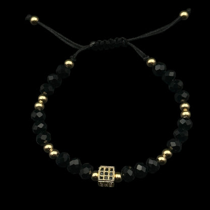 Brățară reglabilă Cube Black