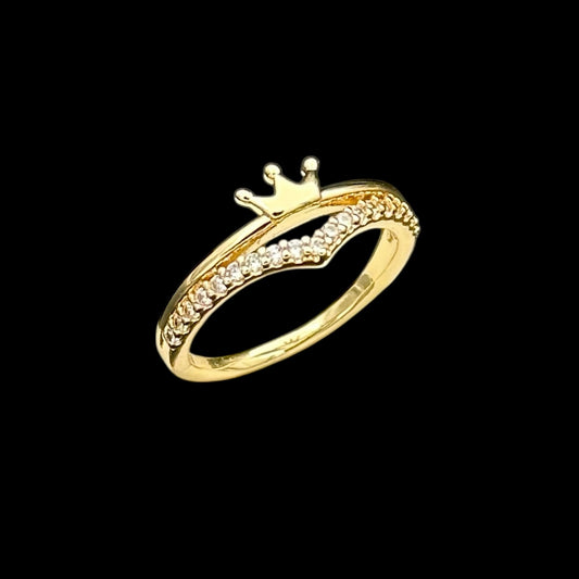 Inel Queen Placat cu Aur 18K