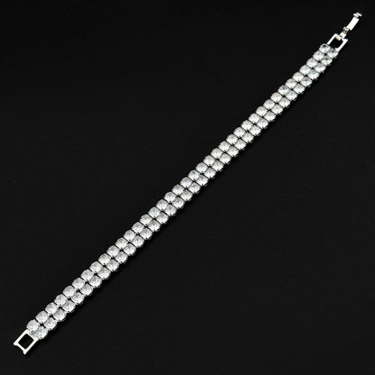 Brățară Tennis Double Silver