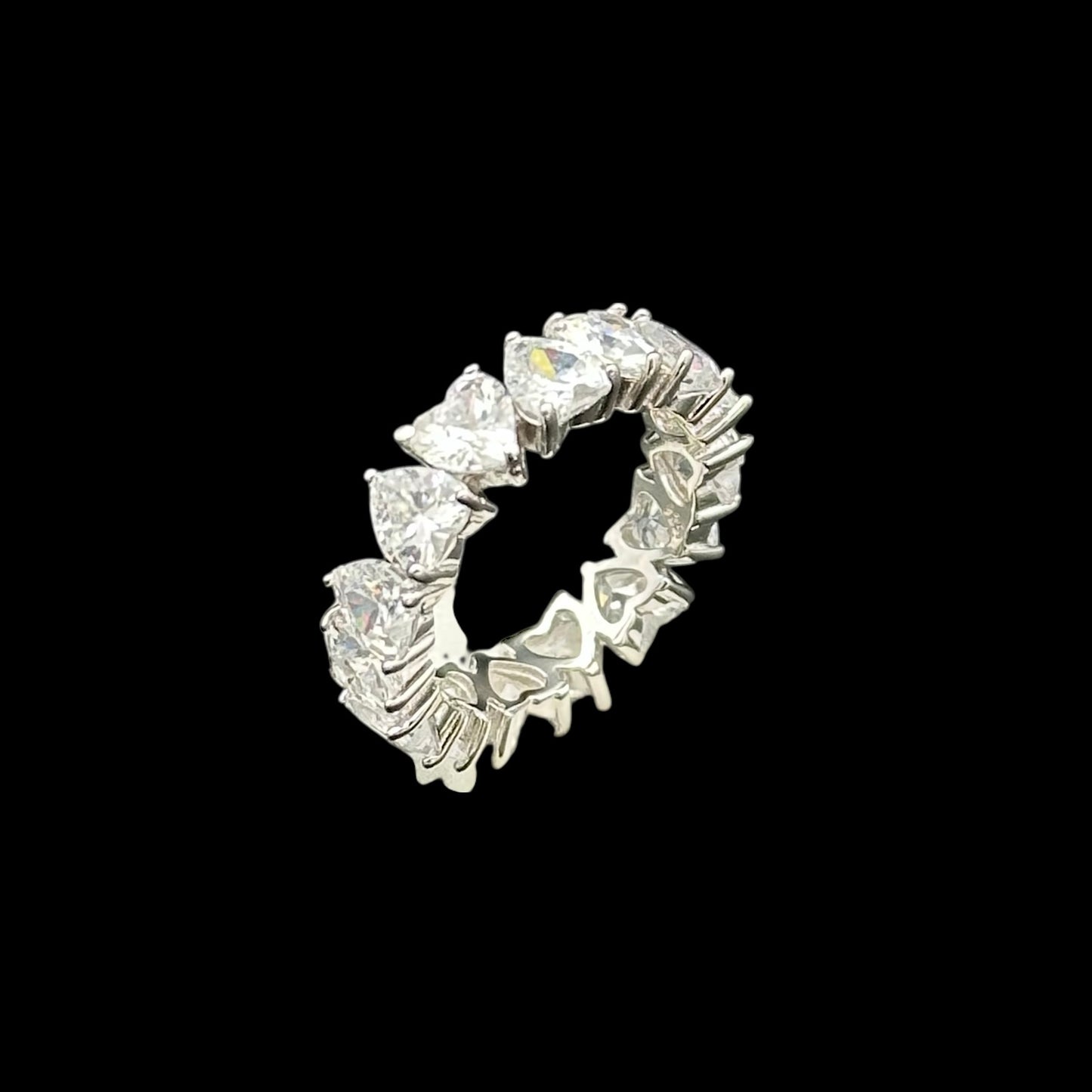 Inel Tennis Hearts Argint