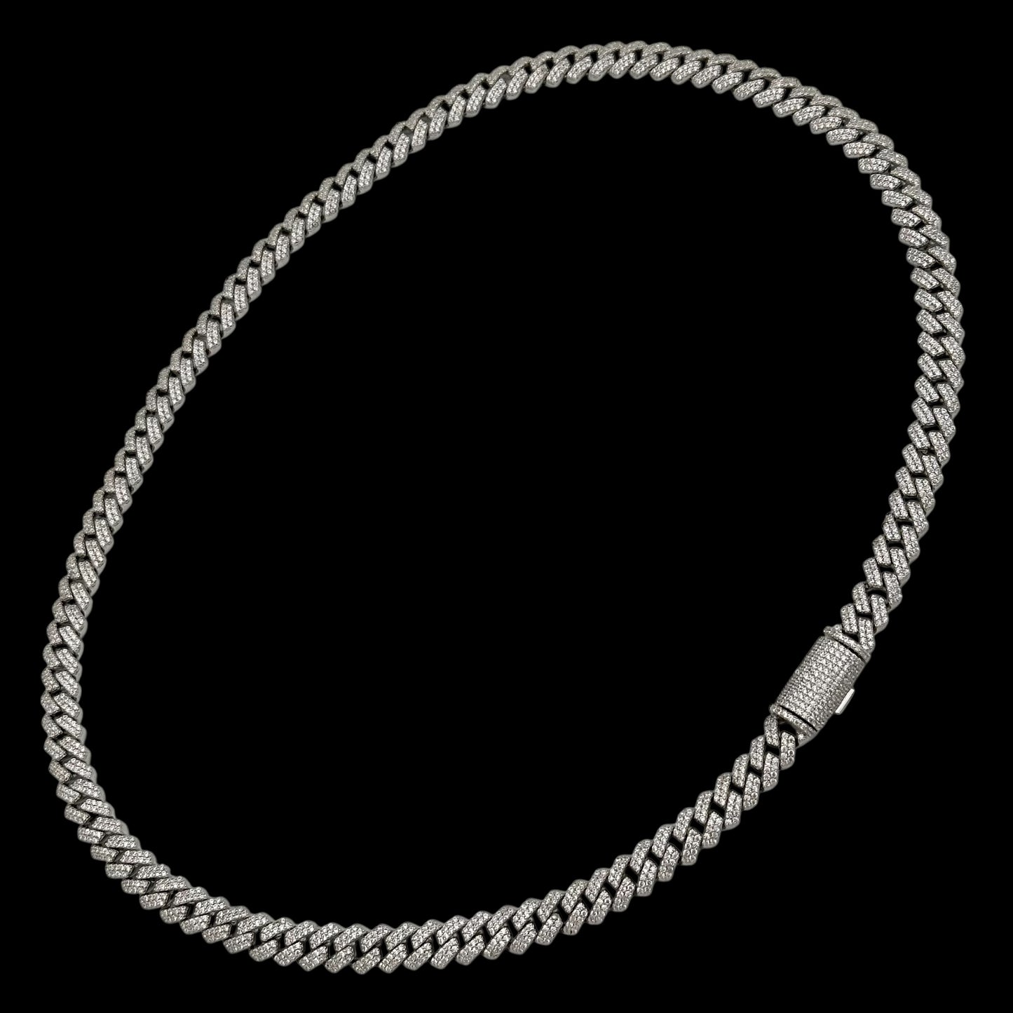 Colier Cuban 8mm Argint