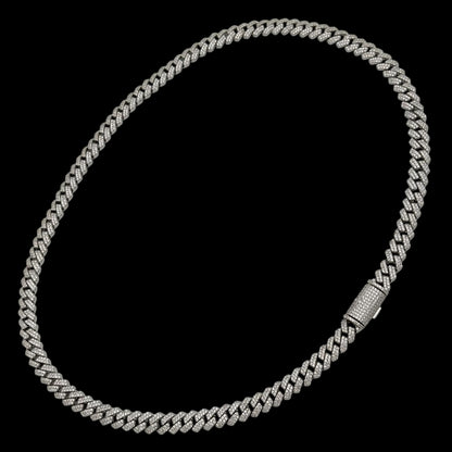 Colier Cuban 8mm Argint
