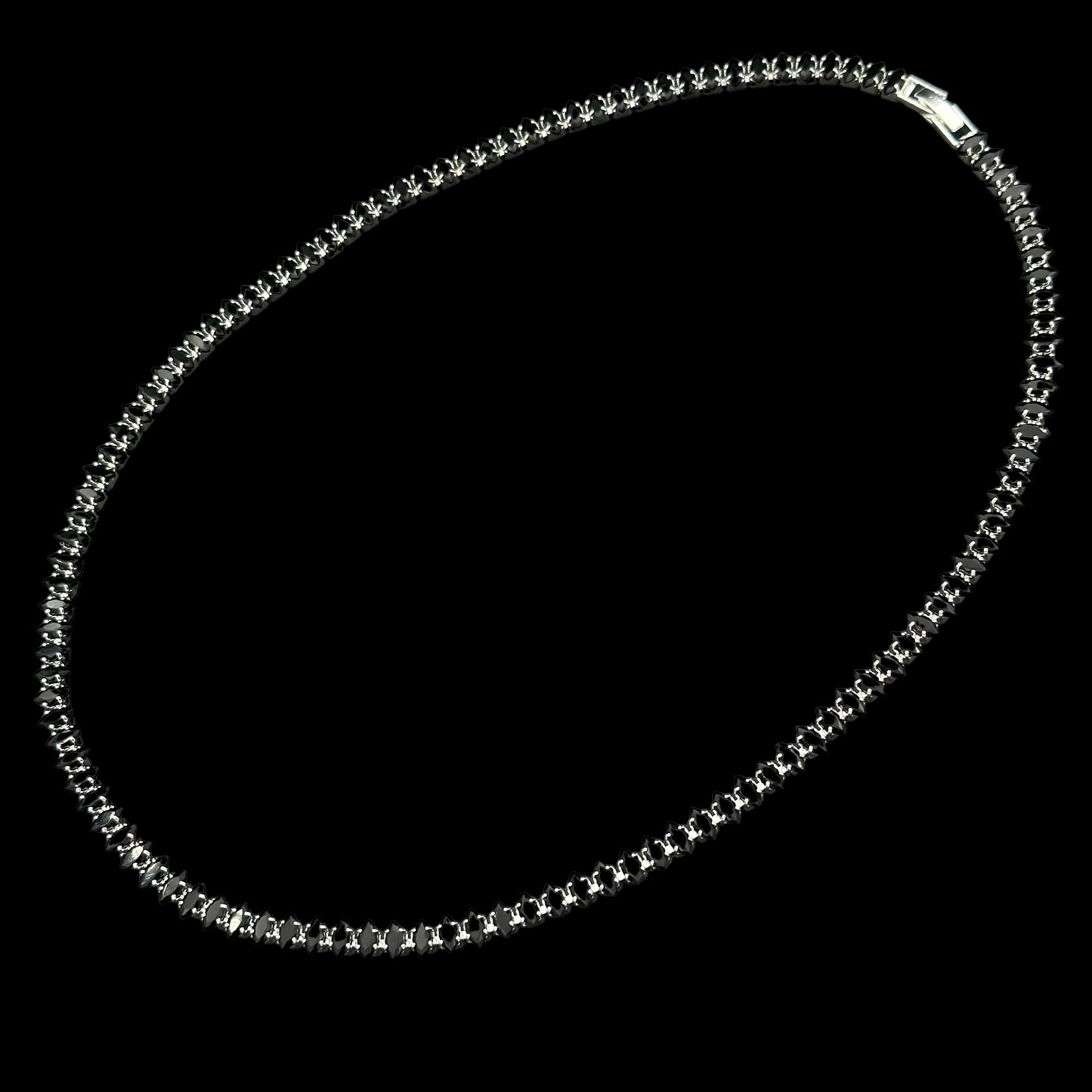 Colier Tennis Fantasy Black