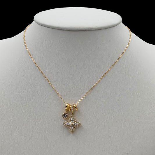 Lantisor Starlight Placat cu Aur 18K