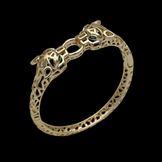 Brățară Fixă Panthera Special Placată cu Aur 18K