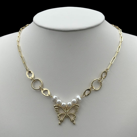 Colier Butterfly Placat cu Aur 18K