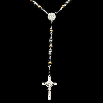 Colier Rosary Vintage Silver INOX