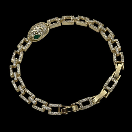 Brățară Snake Placată cu Aur 18K